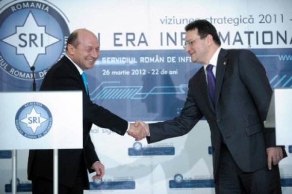 Băsescu: Asigur SRI că niciodată nu voi utiliza informaţiile în bătălia politică